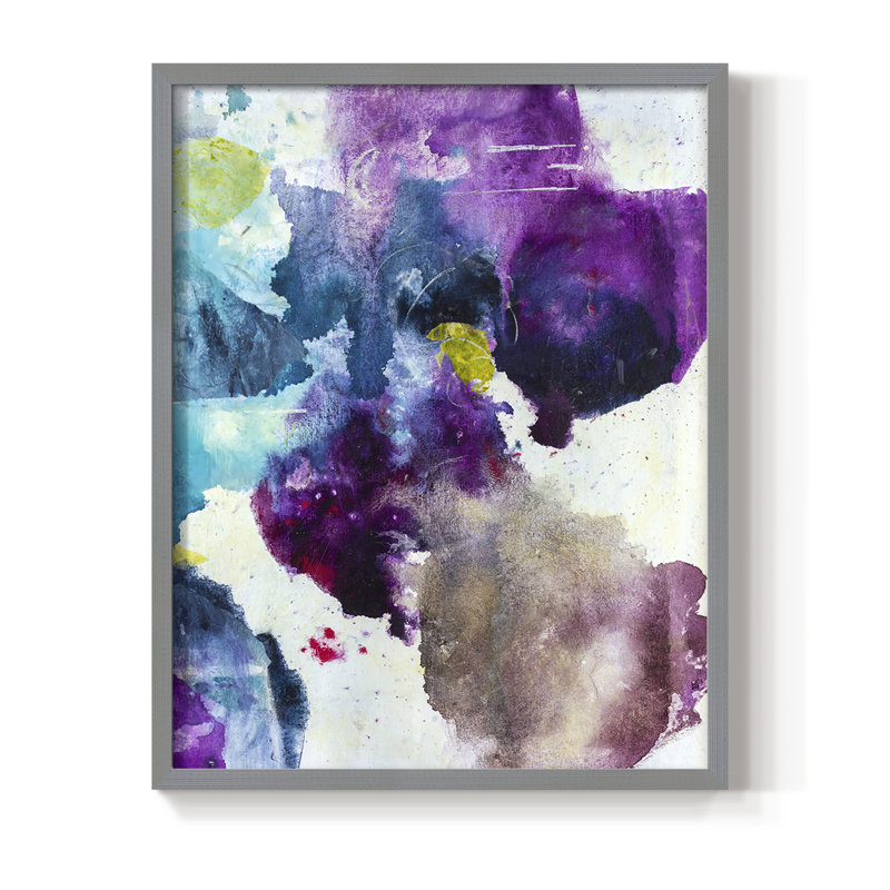 «Dreaming II», reproduction encadrée - bois massif, H 10 po x l 8 po, Gris