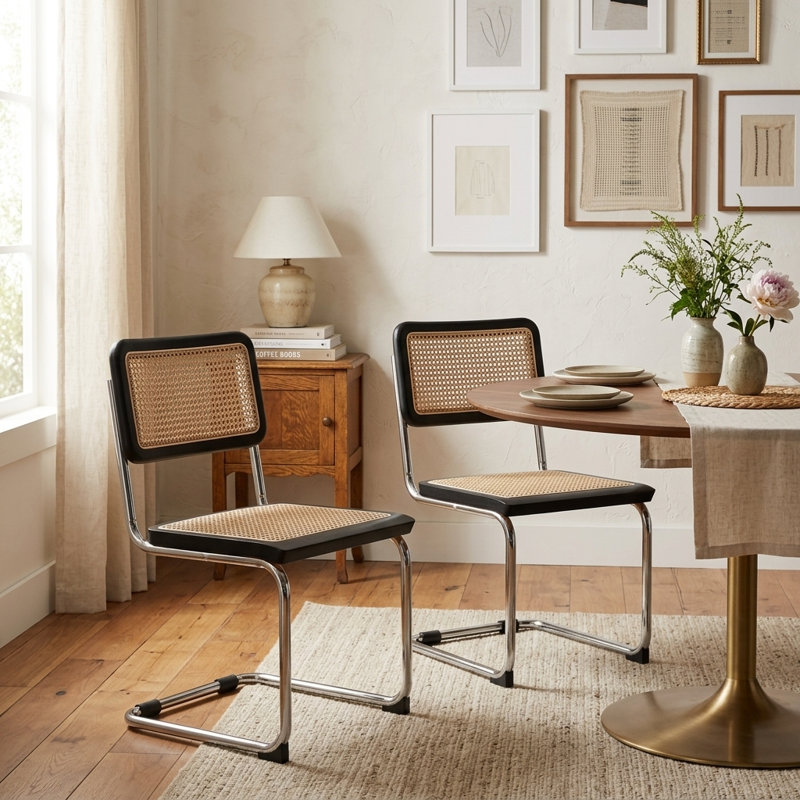 Chaise d'appoint en brun, Noir