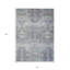 Tapis d'extérieur lavable abstrait taupe bleu et vert 5 pi x 8 pi