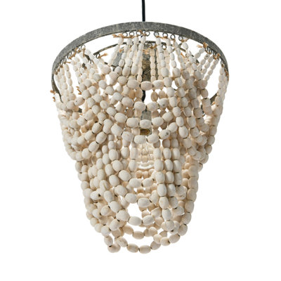  Beaded 15" Semi Flush Mount