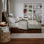 Lit plateforme en bois massif Lamayia avec pied de lit et tiroirs de rangement-846832785-832896267