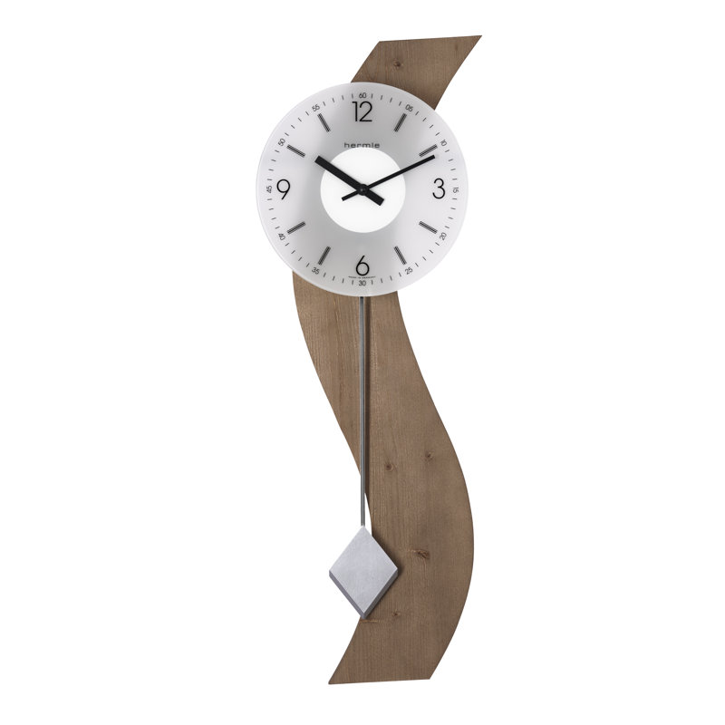 Wood Wall Clock, Light Brown