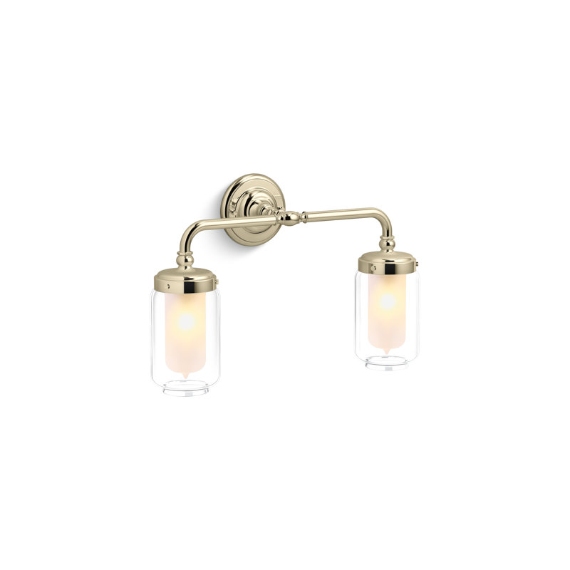 Artifacts Two-Light Sconce, French Gold