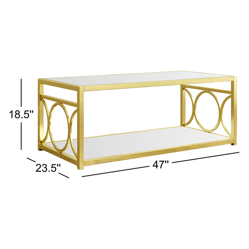 Taoran Glass Top Single Coffee Table