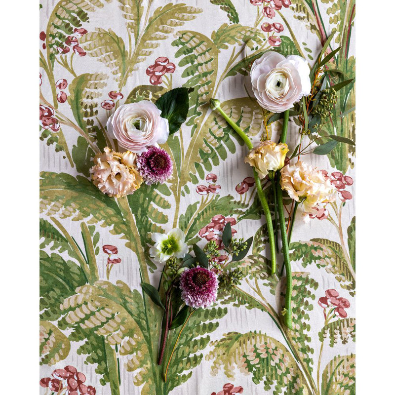 Pashley Print, Red/Green/Beige
