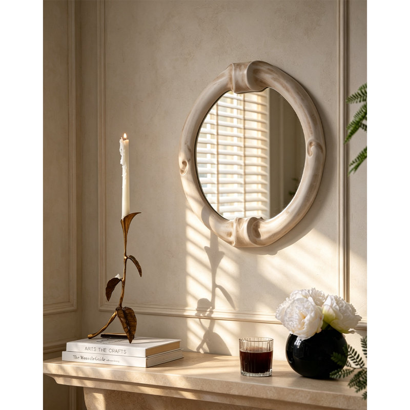 Miroir d'appoint pour chambre à coucher, H 19,69 po x l 17,13 po