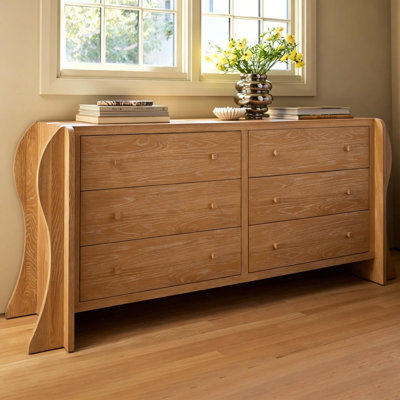 Commode rétro à six tiroirs
