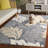 Bourassa 402 Hand Tufted Wool/Cotton Floral Rug in Gray/Beige-1250623820