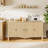 Modern 55"W 4-door solid wood storage cabinet Sideboards & Buffets with solid wood legs-2109697284