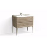 Avila 36" W Freestanding Single Bathroom Vanity with Dean Leg