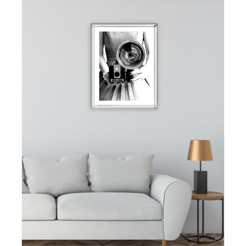 Camera Girl - Print on Wood