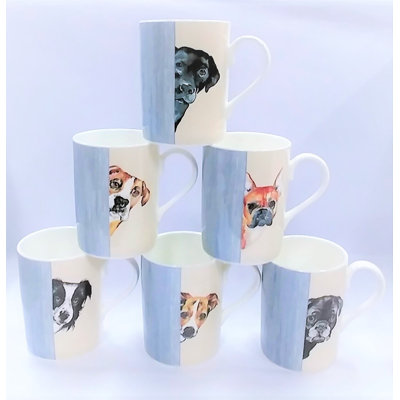 Ensemble de 6 tasses à café Annemone
