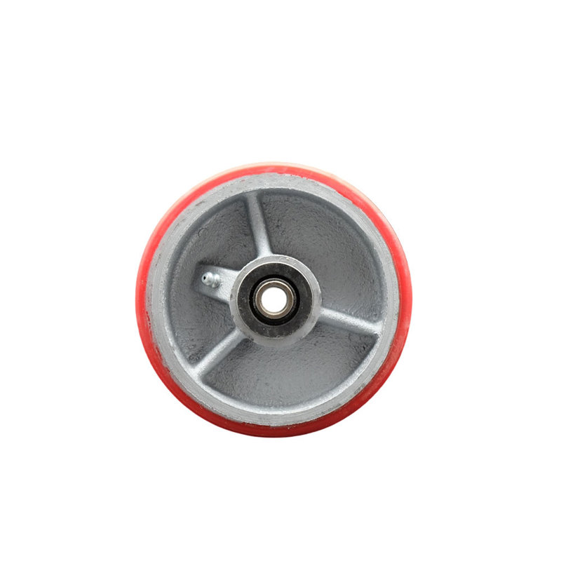 Polyuréthane sur roulettes en fonte