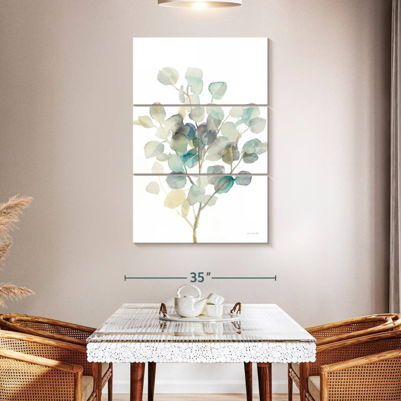 Harnek Eucalyptus White I, 50" H x 32" W