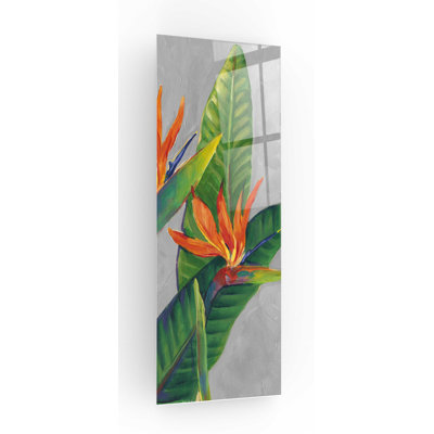 «Bird of Paradise Triptych III» par Tim O'Toole, art mural en verre acrylique