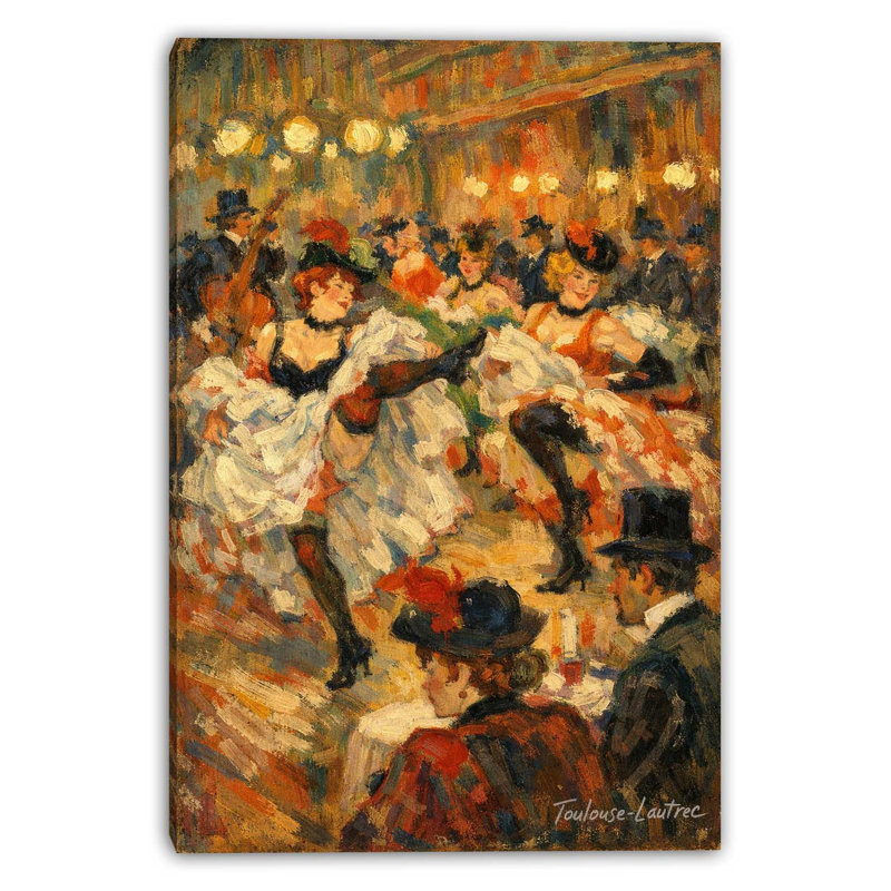 «Evening Soiree», art mural sur toile tendue, L 12 po x H 16 po x P 1 po