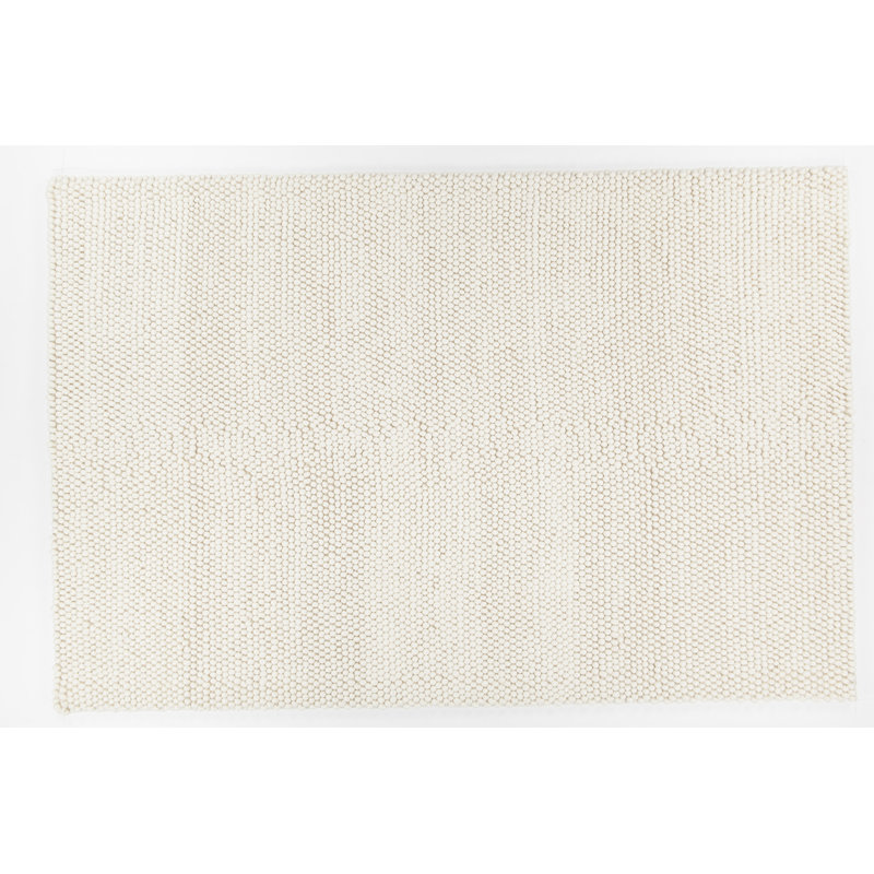 Quina Wool Area Rug in White, Rectangle 7'9" x 10'6"