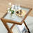 Rattan Design Glass Side Table