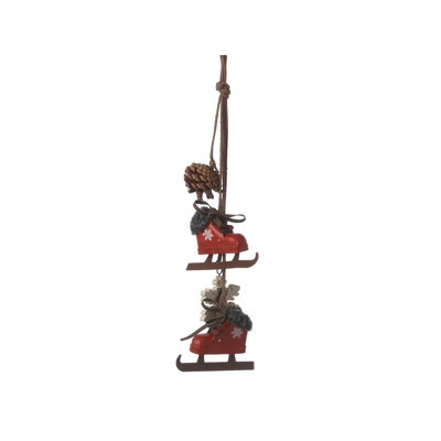 12'' Wood Hanging Figurine Ornament
