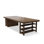 Brown Rectangular Solid Wood Executive Desk