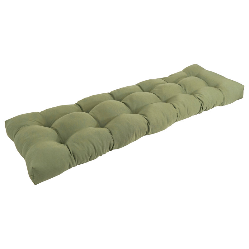 Coussin de siège en sergé, L 51 po x P 19 po, Sauge