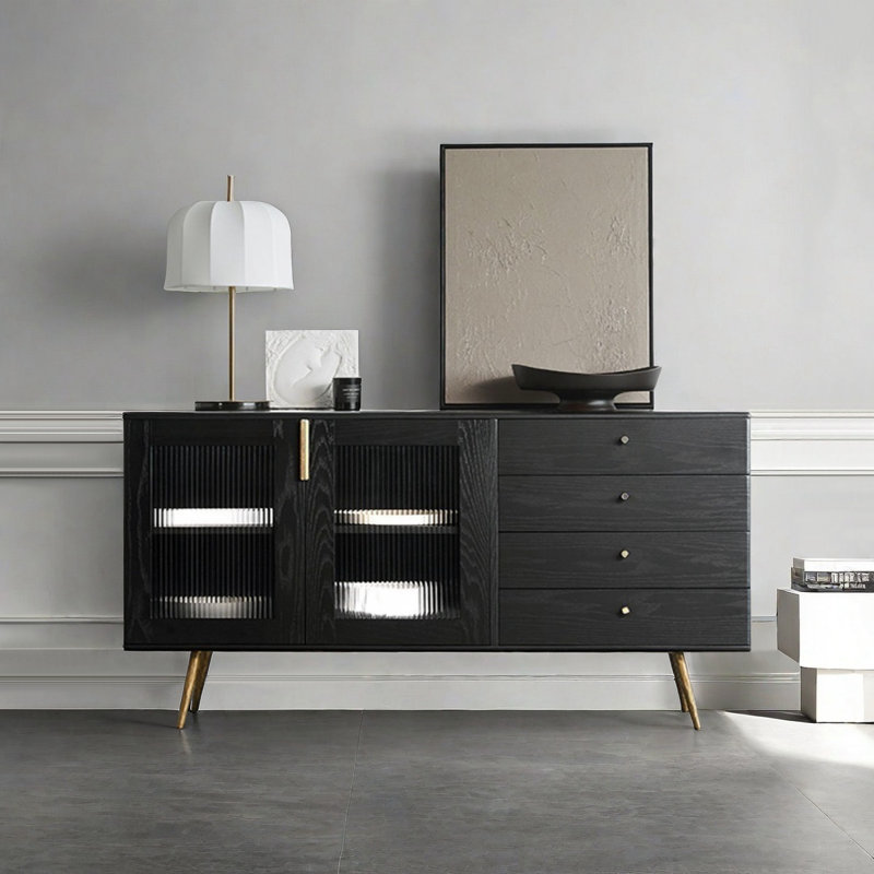Buffet Nordic simple home, H 31,5 po x l 55,1 po x P 15,7 po