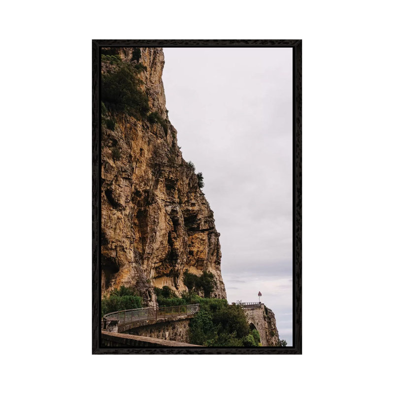 Stormy Amalfi Coast Drive II by Bethany Young - Print on Canvas, 66.04cm H x 45.72cm W x 3.81cm D, Black Framed