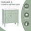 Meuble-lavabo 30 po avec lavabo, vert-2090415054