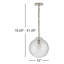 Thomas O'Brien Katie Globe Pendant-944787792-944787794