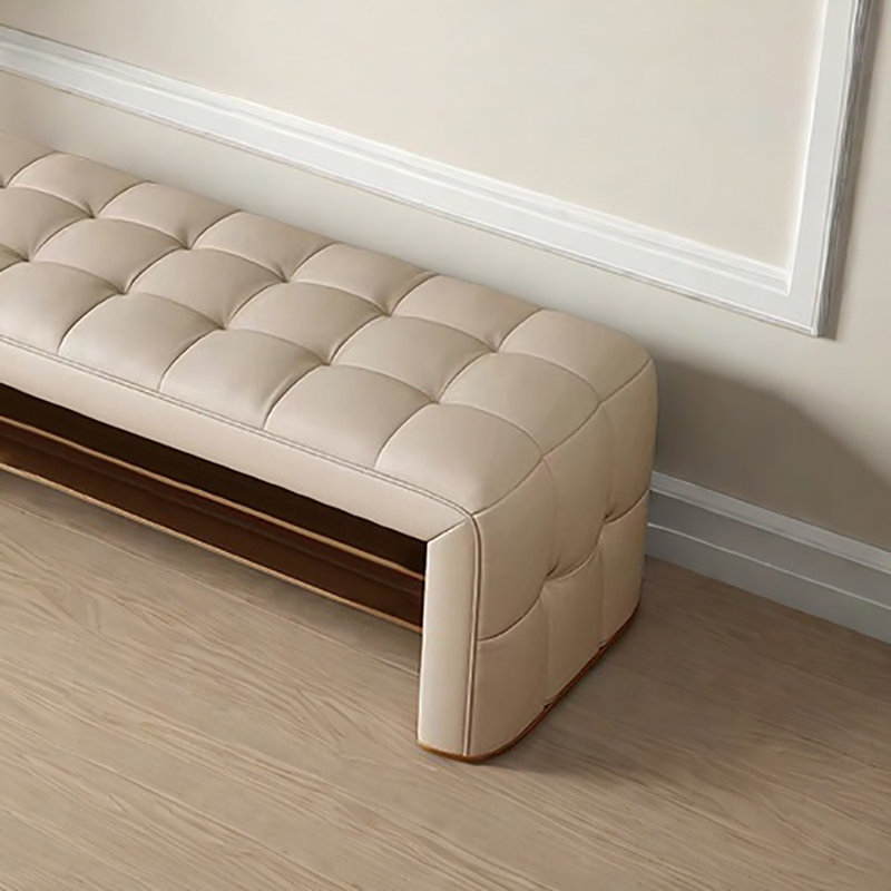 47.2in Shoe Storage Bench, Beige