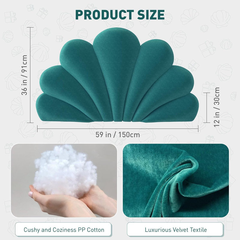 Novelty Backrest Cushion, Green Blue