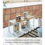 Yamazaki Home Single-Tier Riser, Steel + Wood, Holds 4.4 lbs