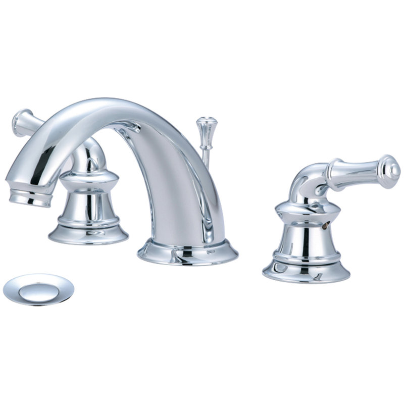 Del Mar Widespread Bathroom Faucet, Polished Chrome