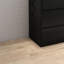 Commode 4 tiroirs, commode de rangement moderne, commode noire 31,5 po pour garde-robe avec design sans poignée, commode pour chambre à coucher, salon, noir
