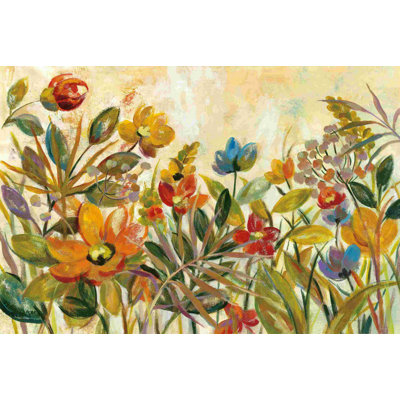«Rain Forest Floral» par Silvia Vassileva - peinture sur toile tendue