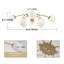 Plafonnier encastré 8 lumières Mid-Century moderne avec abat-jour en verre Blossom-2046500965
