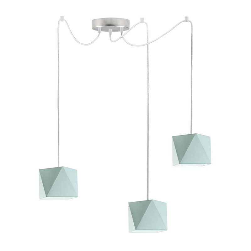 Carnevale 3 - Light Cluster Pendant, Mint, Chrome