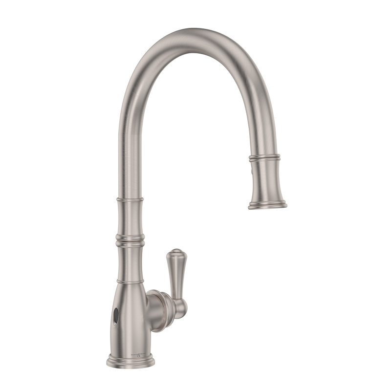 Georgian Era Pull-Down Touchless Kitchen Faucet, Satin Nickel