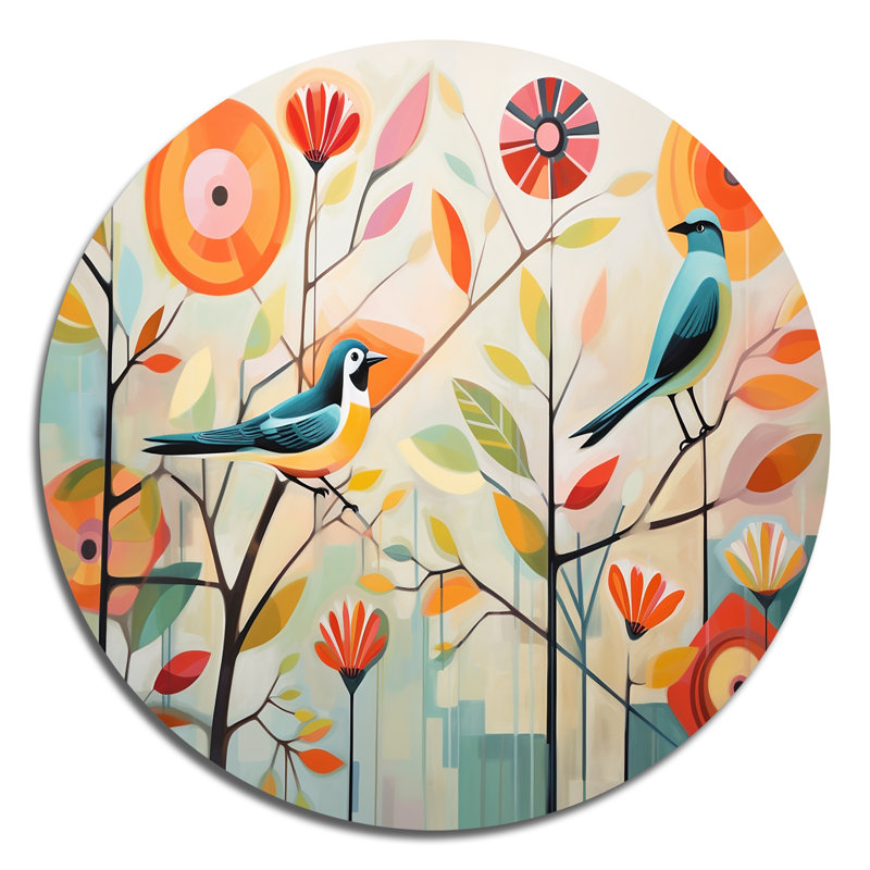 Hancock - Abstract Round Metal Decor, 16" H x 16" W