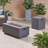 Caelan Rectangle Lightweight Concrete/MGO Propane Smokeless Fire Pit Table-905300311