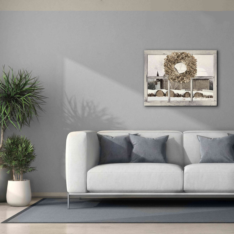 «Millersburg Winter View» par Lori Deiter, art mural sur toile, H 26 po x l 34 po x P 1,5 po
