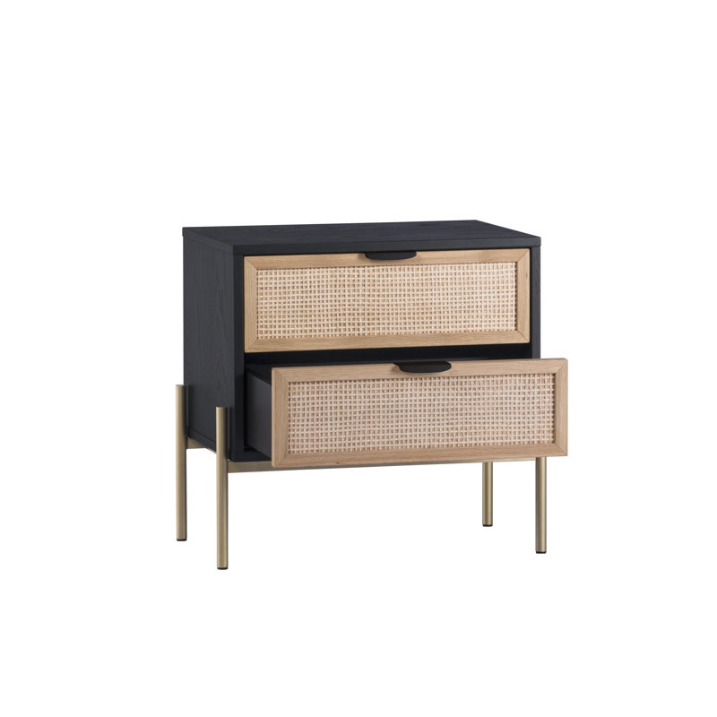Avida 2 - Drawer Nightstand, Black