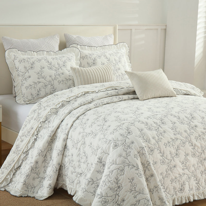 Ensemble de couvre-lit surdimensionné 100% coton 3 pièces MarCielo Ensemble de courtepointe légère BY320