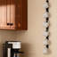 Wall Mounted Coffee Cup Holder - Slim Design Mug Rack with 6 Hooks | Coffee Mug Wall Rack,Space-Saving Organizer- Holds Multiple Cups,Versatile Display