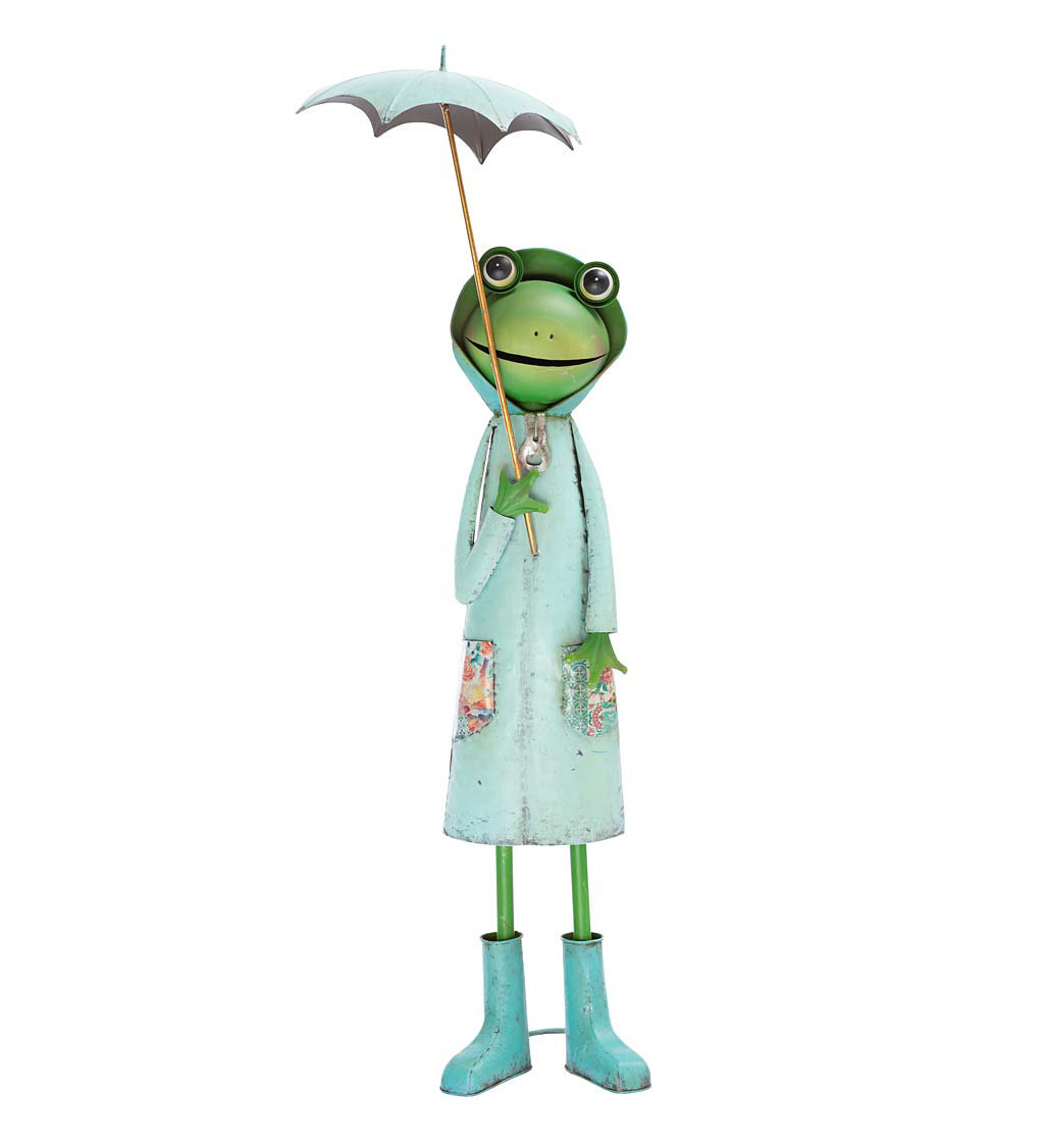 Arlmont & Co. Leotilde Metal Storybook Frog Statue & Reviews | Wayfair