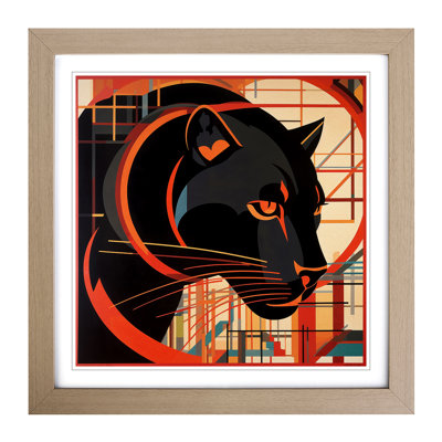 Panther Constructivism No.2 - Framed Print