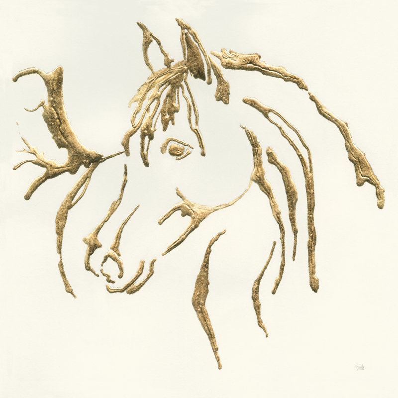 Gilded Mare by Chris Paschke - Wrapped Canvas Print, 91cm H x 91cm W x 3.8cm D