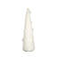 Décoration de Noël en forme de cône de Noël - ensemble de 2 - 5 po de diamètre x 20 po - Blanc