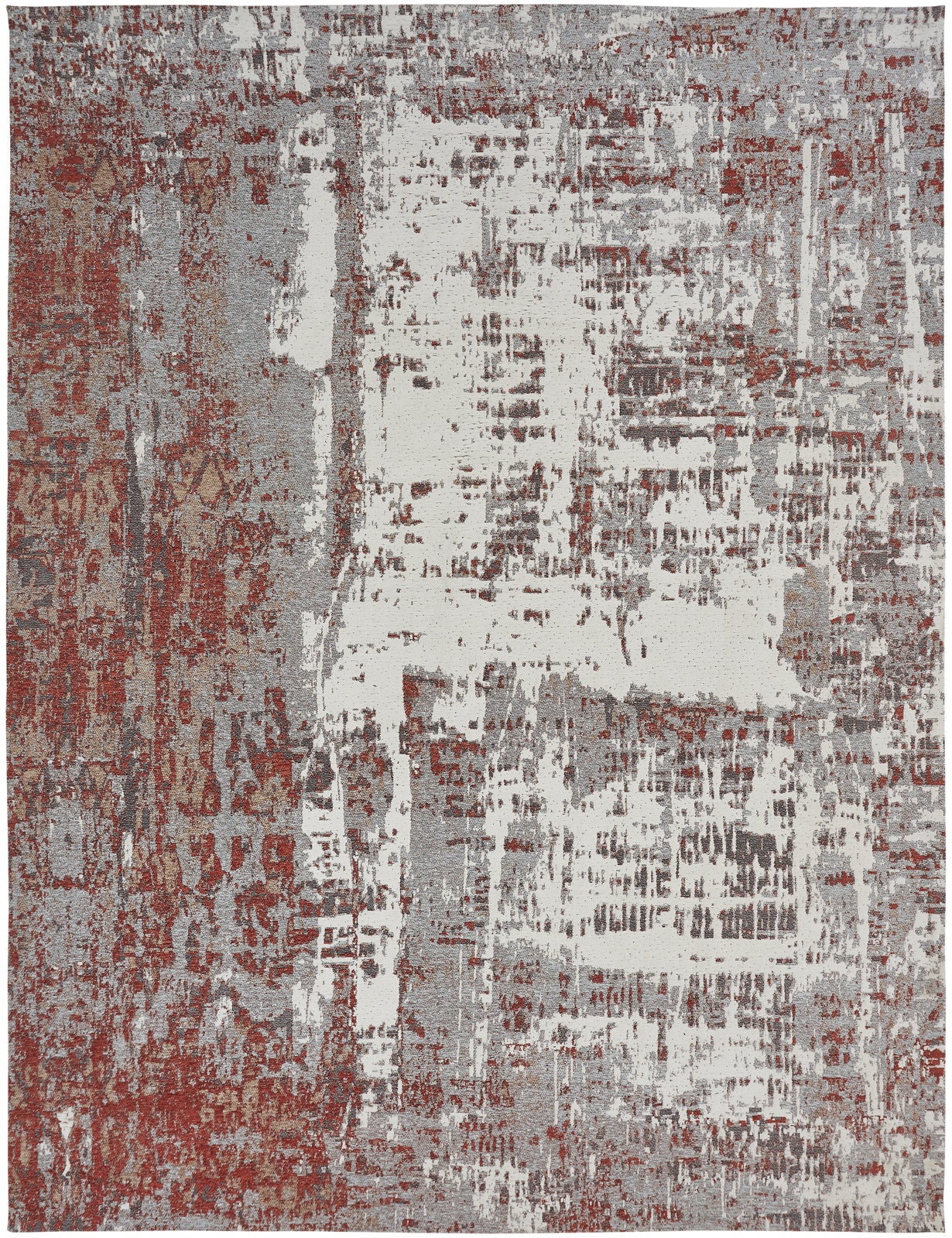 Madison Couture Rugs Handwoven Flatweave Cotton Rust/Gray Area Rug ...