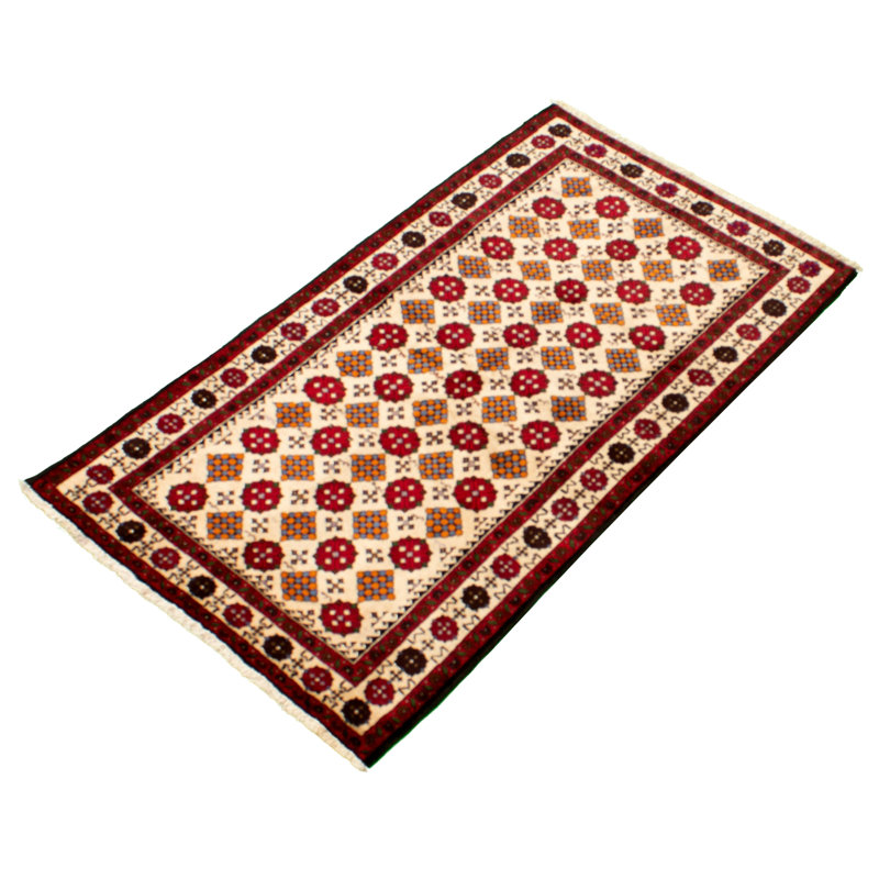 One-of-a-Kind 3'5" X 6'0" 1980s Wool Area Rug in